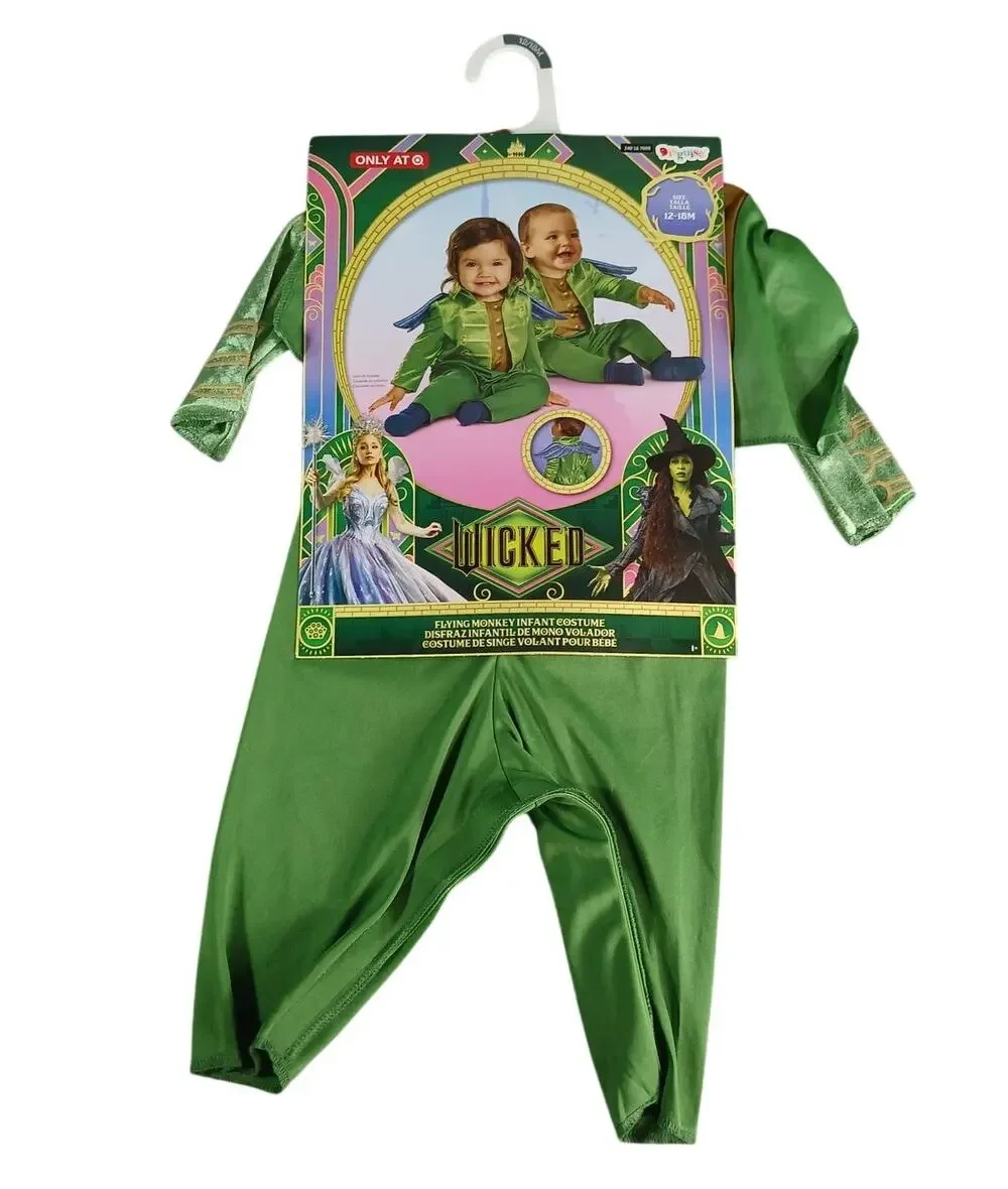 Wicked Flying Money Costume Infant 12-18 Months Wizard of Oz One Piece Wings NWT